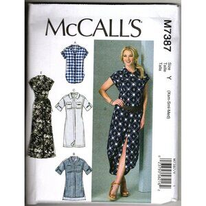 McCall's M7387 Misses XS to M Top, Tunic, Dresses Uncut Sewing Pattern New